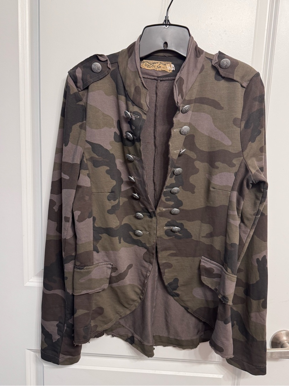 “Fantasy Bis” camouflage military jacket  Napoleon style